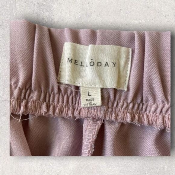 Melloday lightweight Drawcord high waist shorts L - Picture 8 of 10